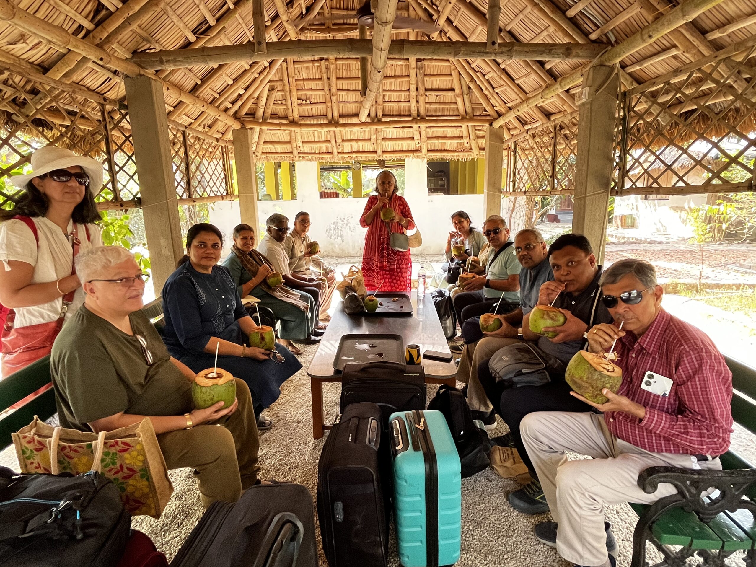 The Sundarbans farewell — coconut water, silence, and the forest watching you leave.